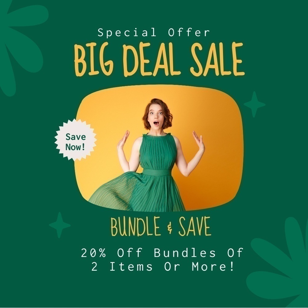 20% OFF 2 OR MORE ITEMS BUNDLE SALE!!